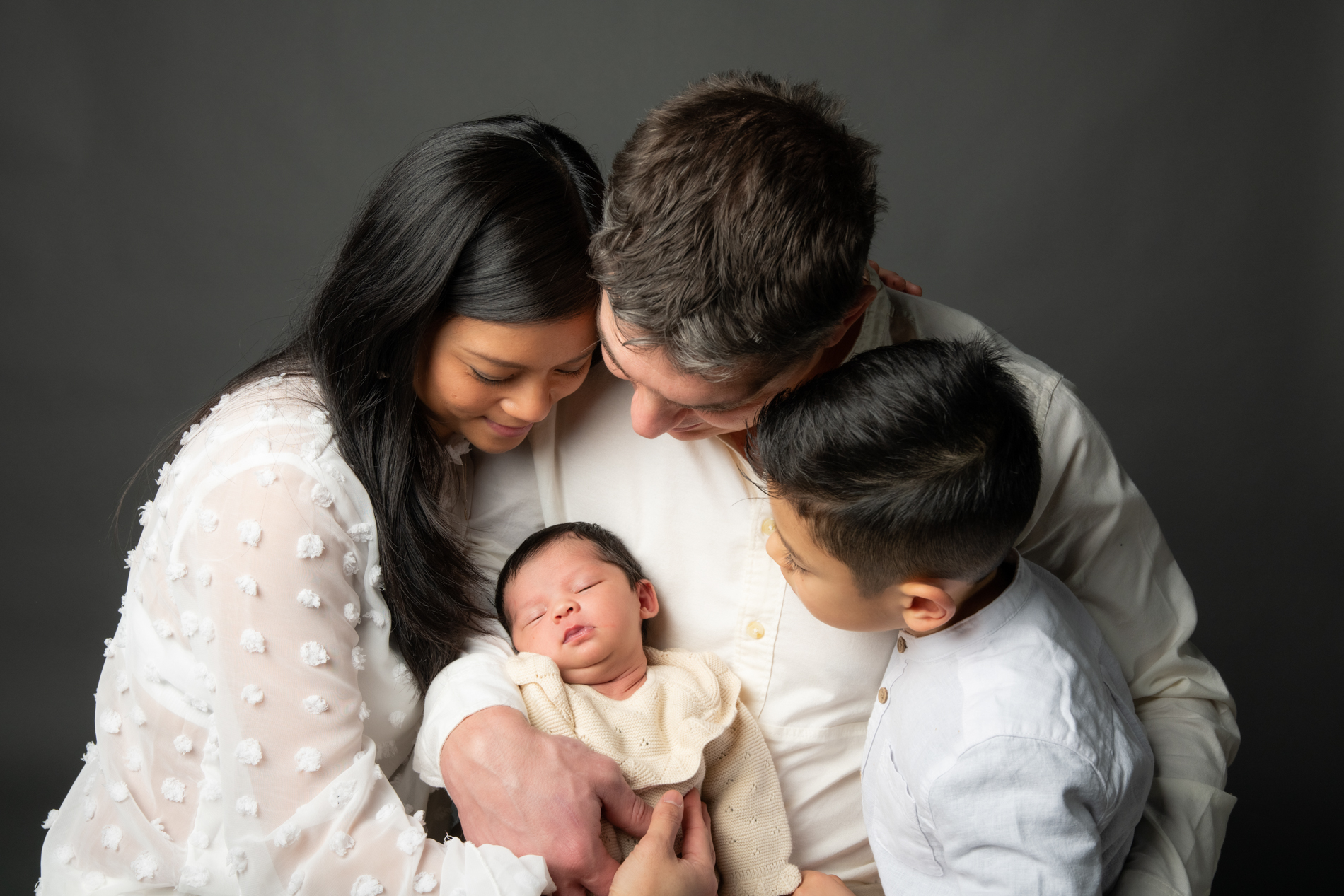 photo naissance famille studio