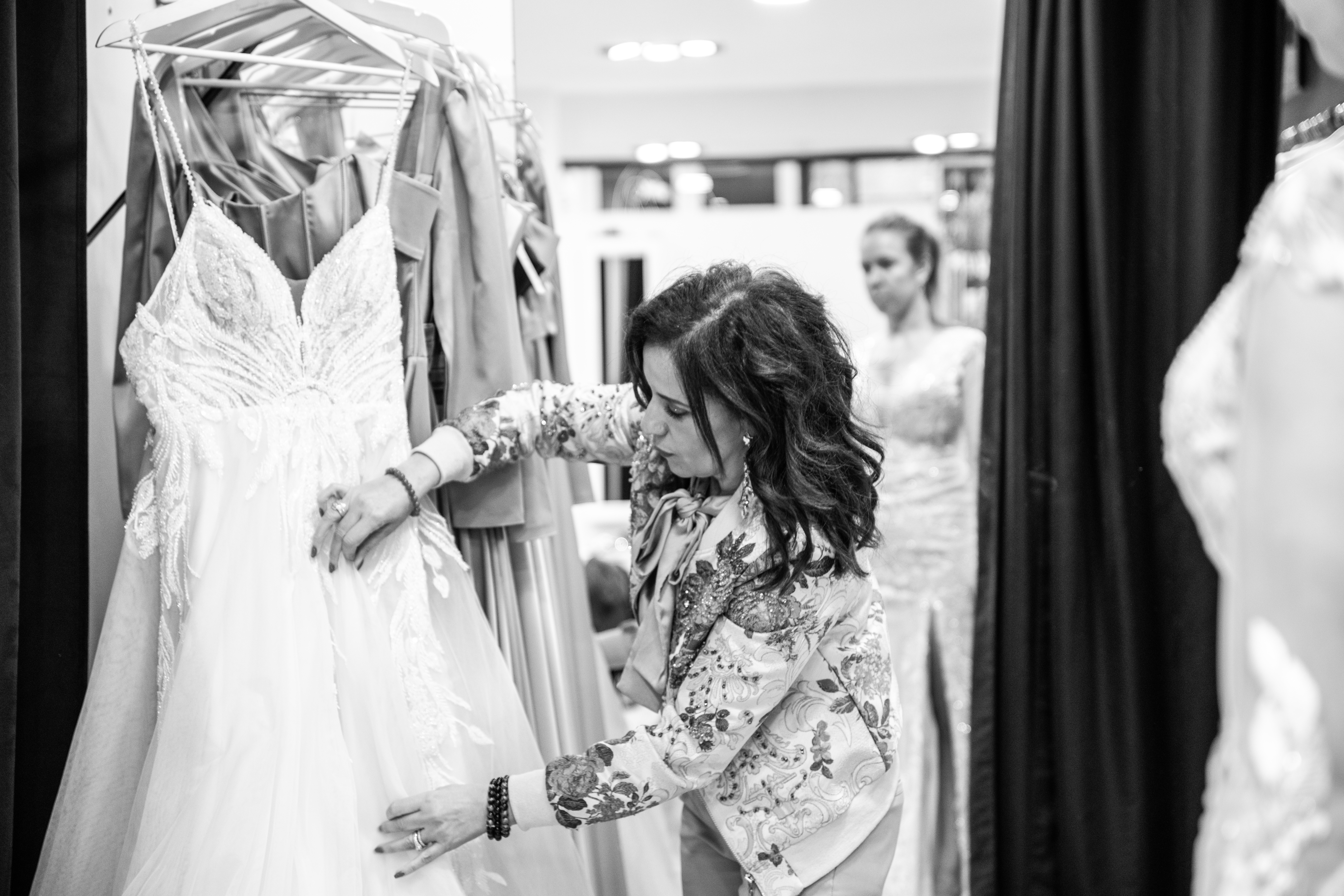 Premier essayage mariée